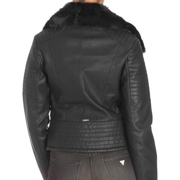 🎁 Guess Tasha Faux-Leather Moto Jacket - Picture 7 of 14